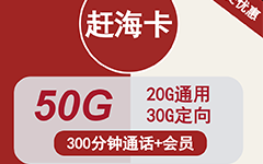 联通赶海卡19元/50G/300分钟
